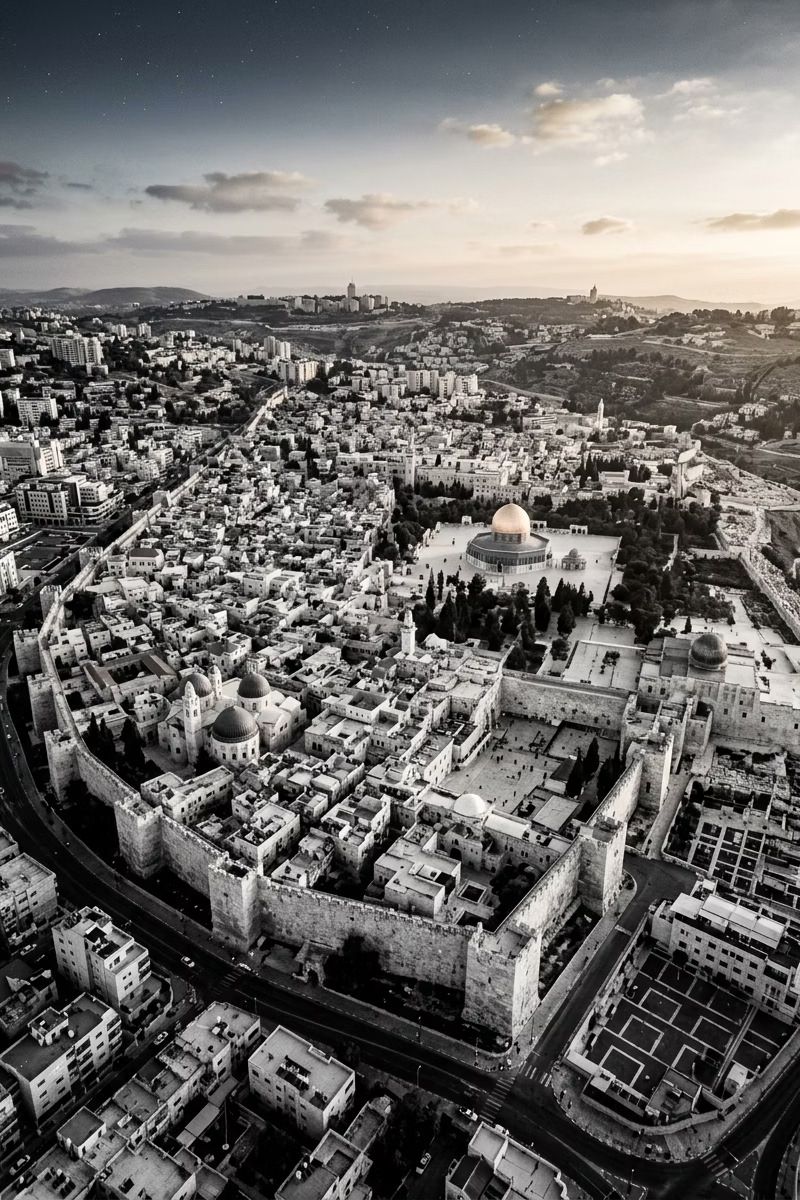 Aerial view of Jerusalem